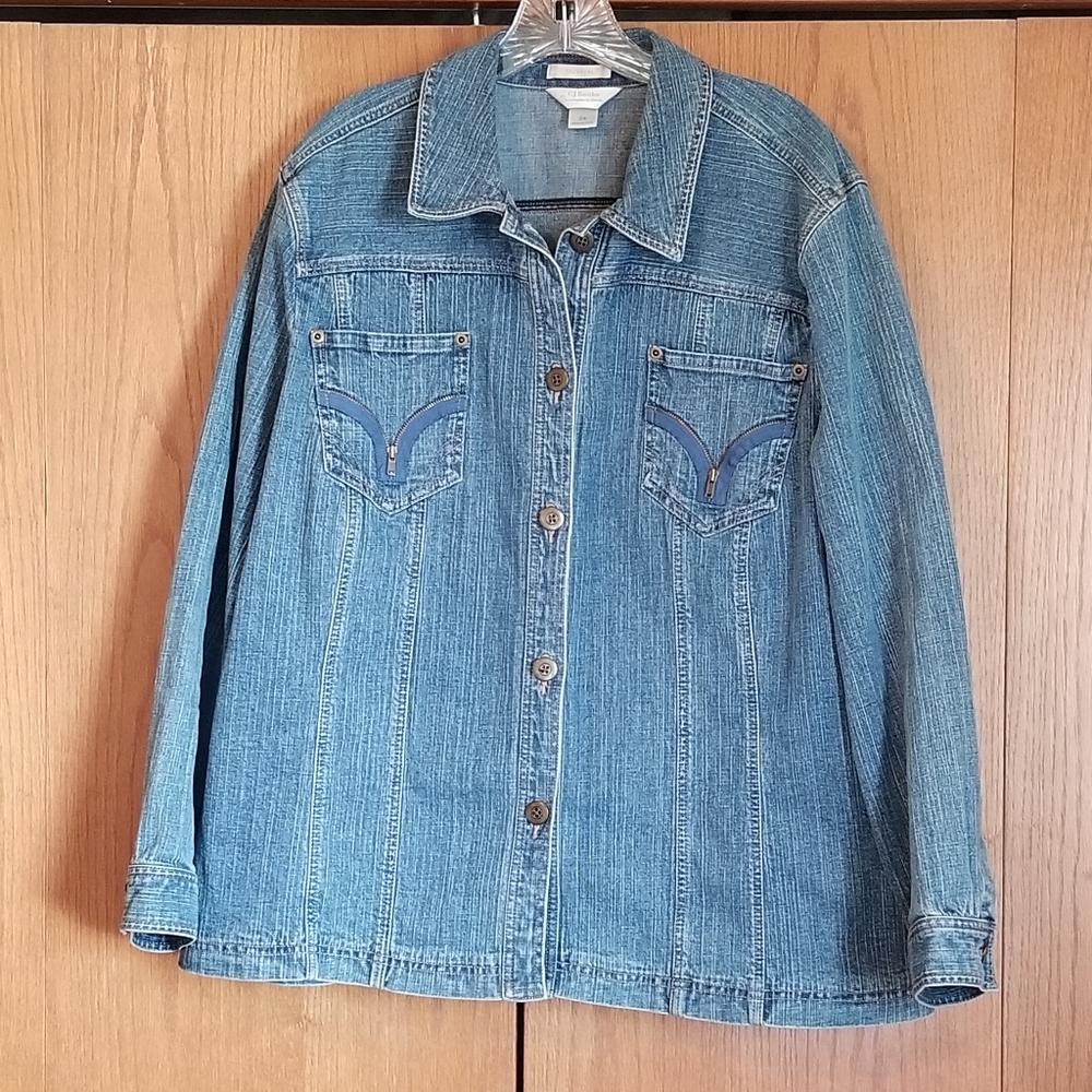 CJ Banks 2x denim jean jacket
